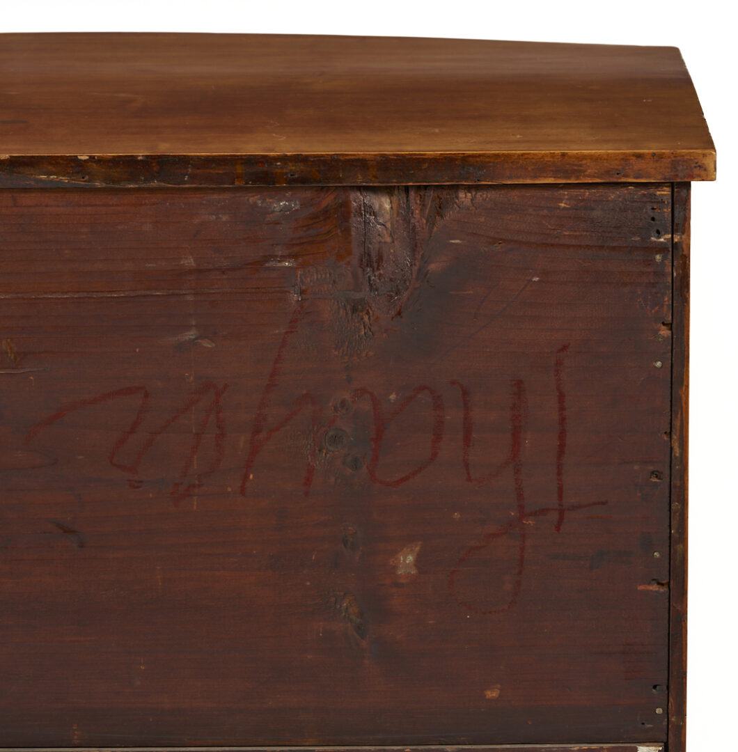 Lot 280: American Federal Mahogany Bow Front Chest
