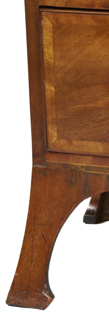 Lot 280: American Federal Mahogany Bow Front Chest