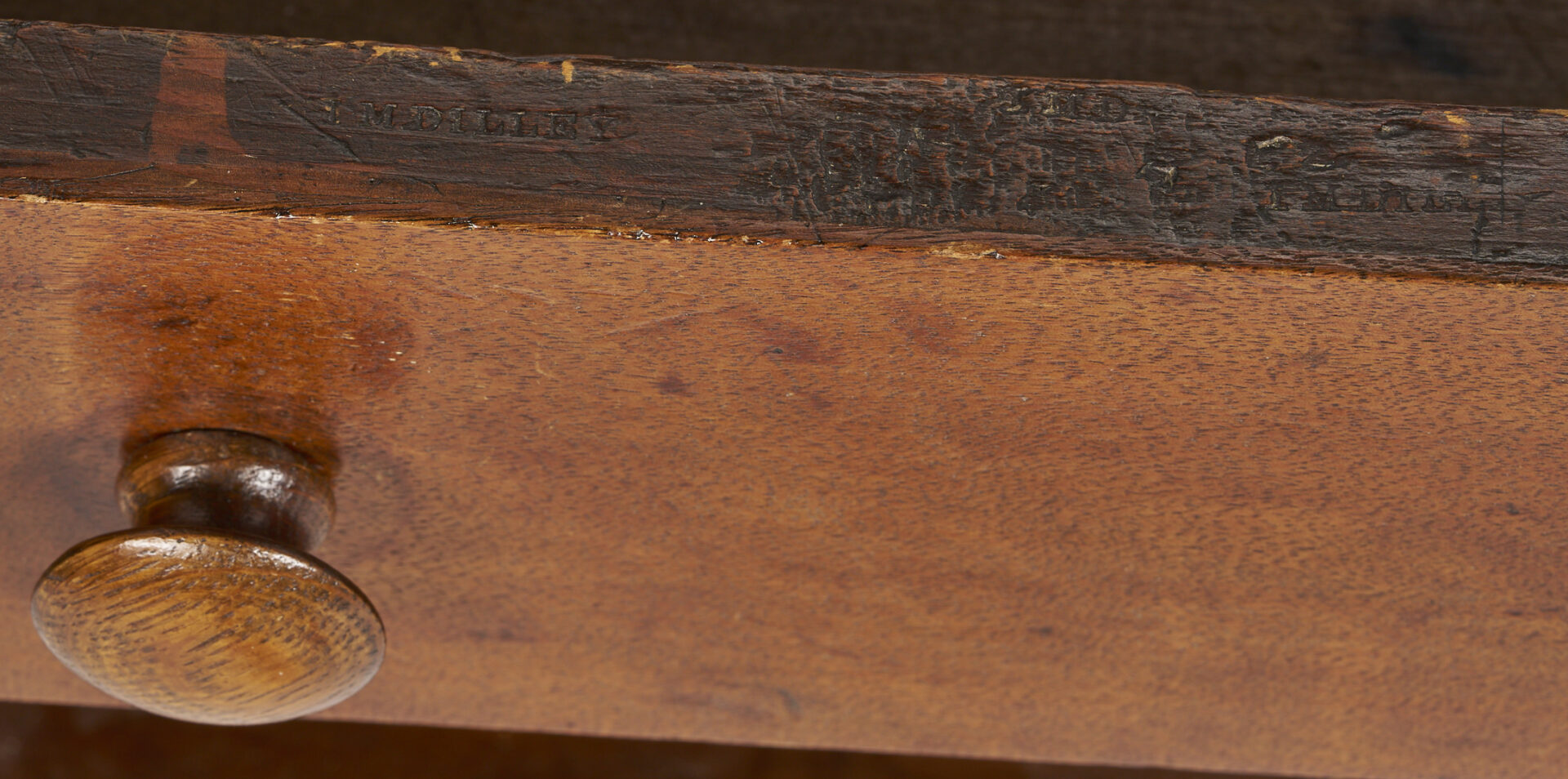 Lot 282: Diminutive 19th c. Server, stamped T M Dilley