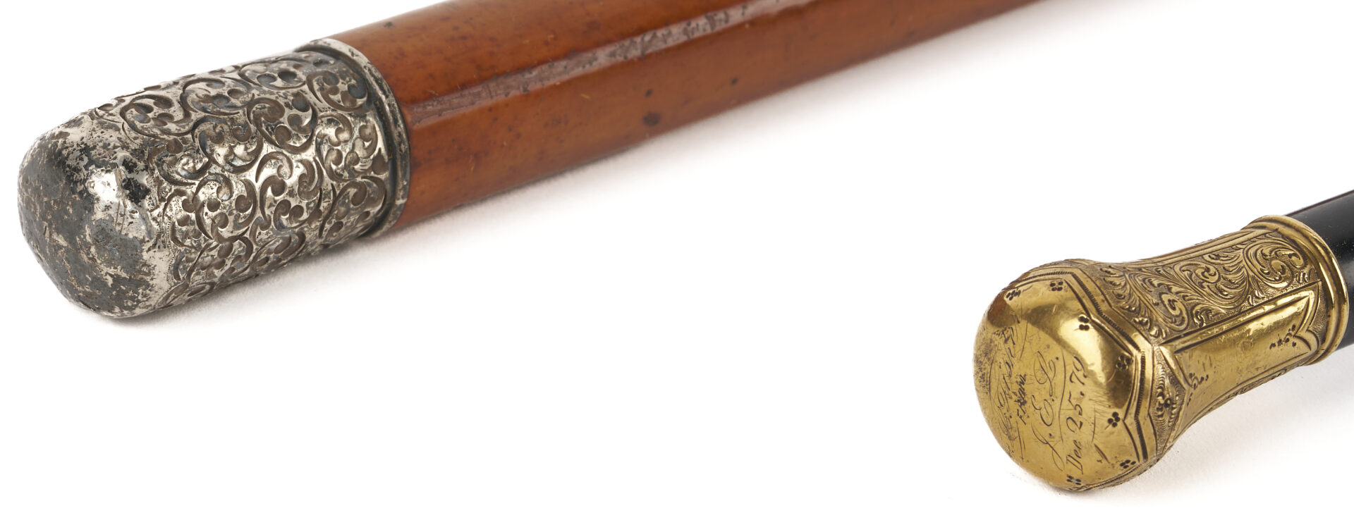 Lot 283: Three Walking Sticks or Canes, 19th C.