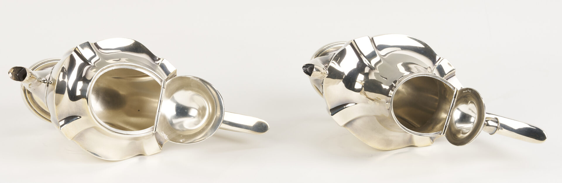 Lot 284: 6 Pc. Gorham Plymouth Sterling Tea Set & S/P tray