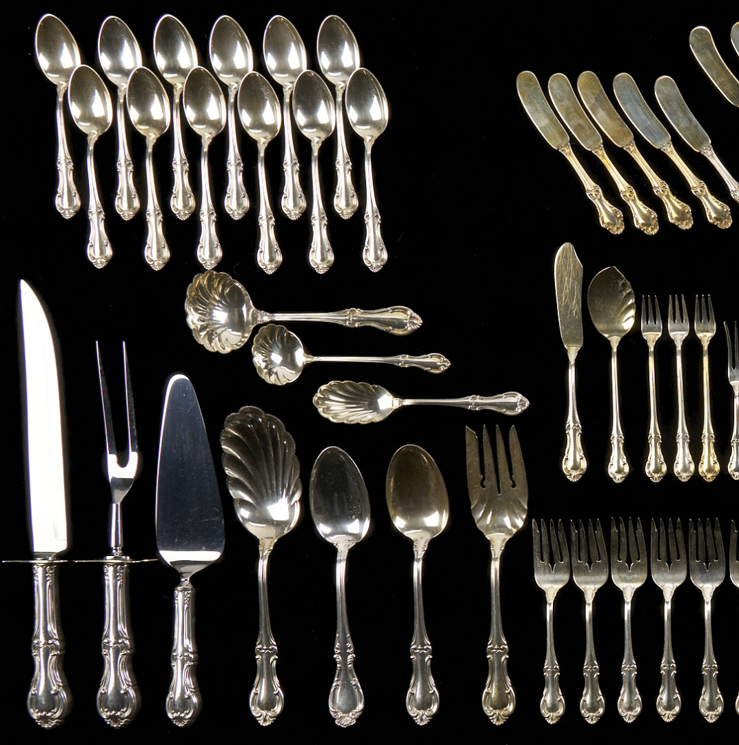 Lot 286: 75 Pcs. International Sterling Flatware,  Joan of Arc  Pattern