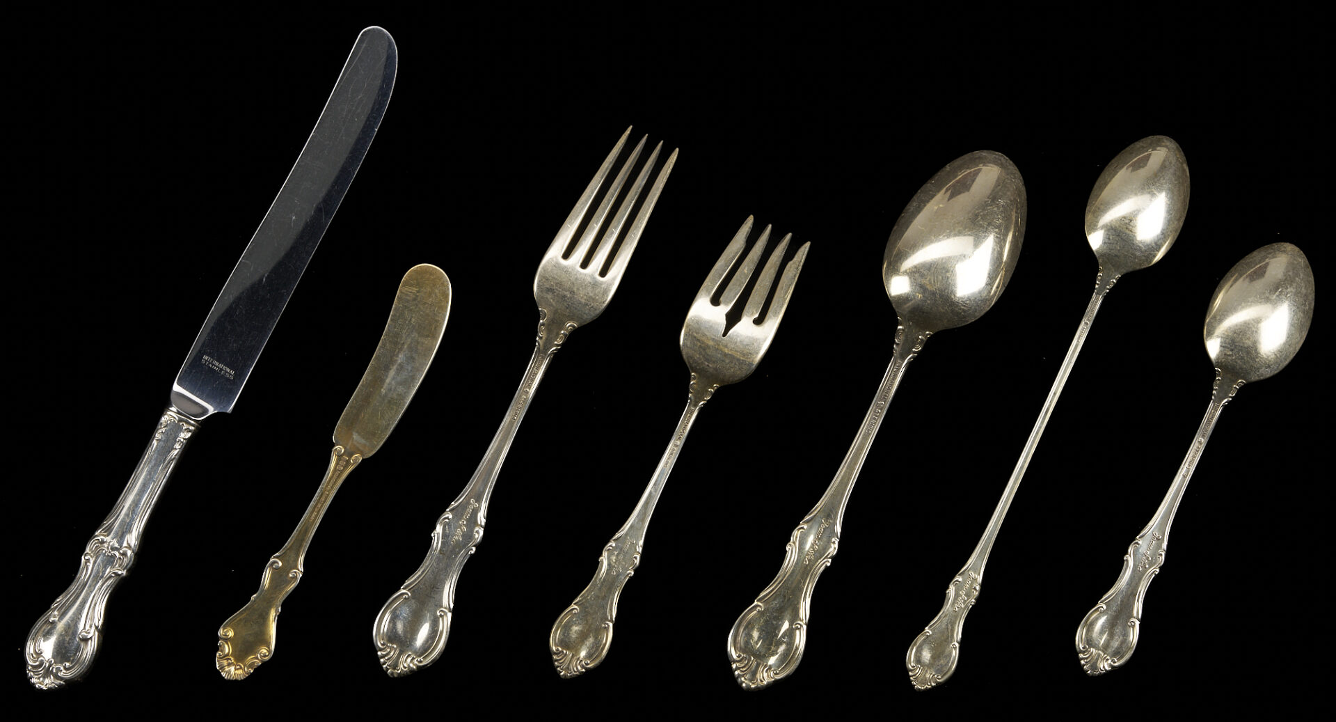 Lot 286: 75 Pcs. International Sterling Flatware,  Joan of Arc  Pattern