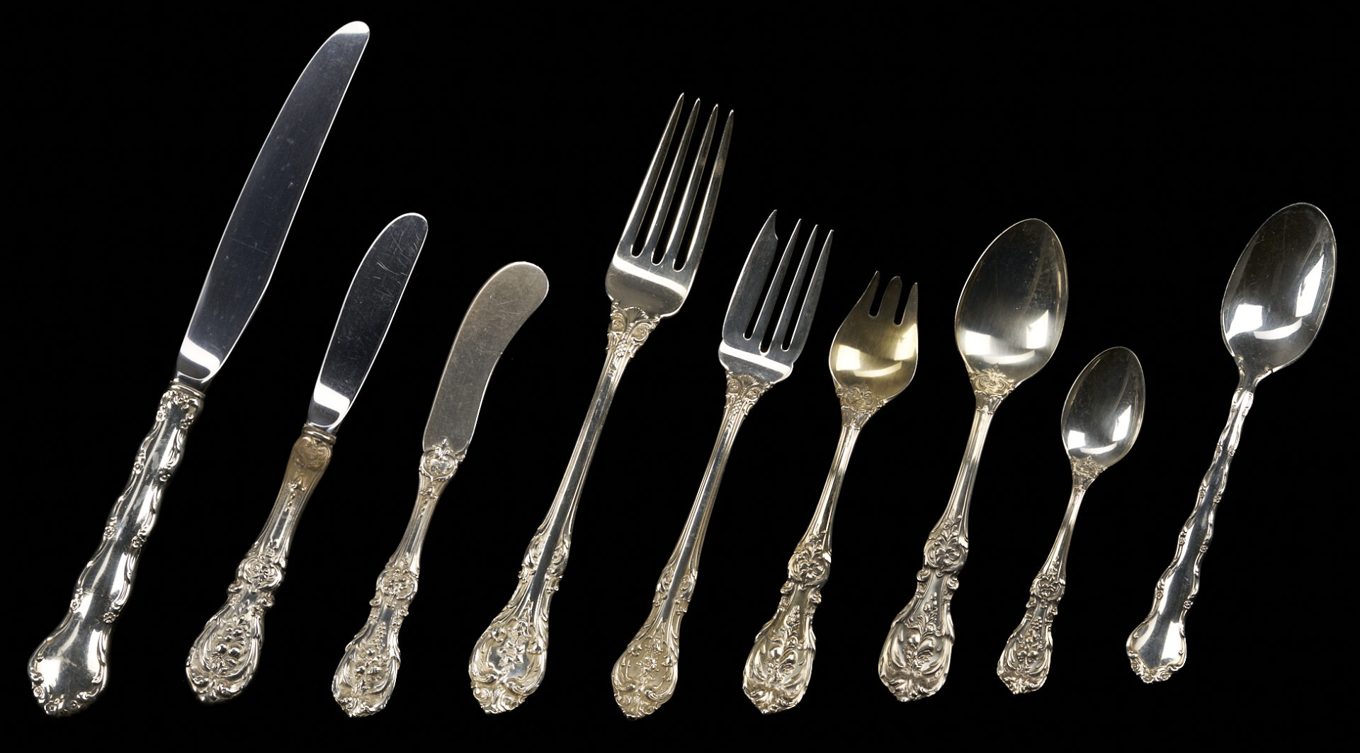 Lot 287: 63 Assembled Sterling Flatware Pcs., incl. Reed & Barton/Gorham