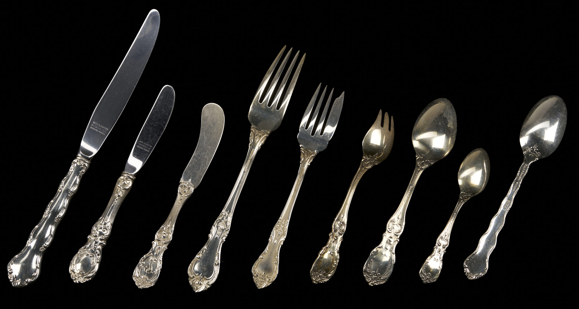 Lot 287: 63 Assembled Sterling Flatware Pcs., incl. Reed & Barton/Gorham