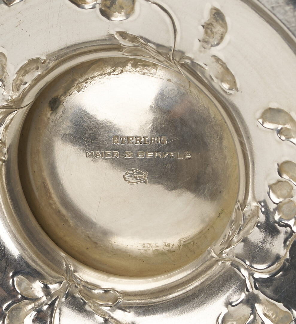 Lot 288: 3 Pc A.G. Schulz & Co Sterling Repousse Tea Set