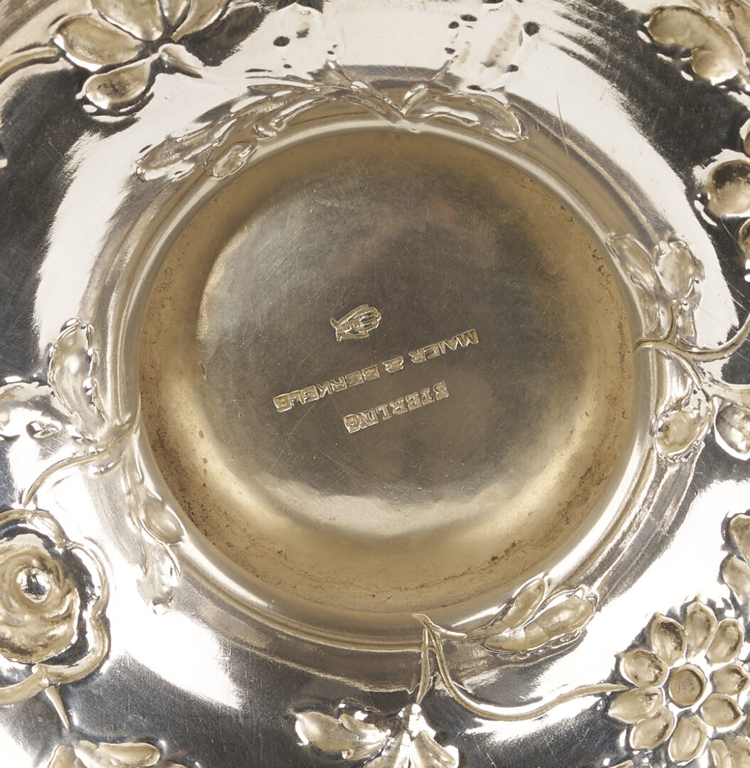 Lot 288: 3 Pc A.G. Schulz & Co Sterling Repousse Tea Set