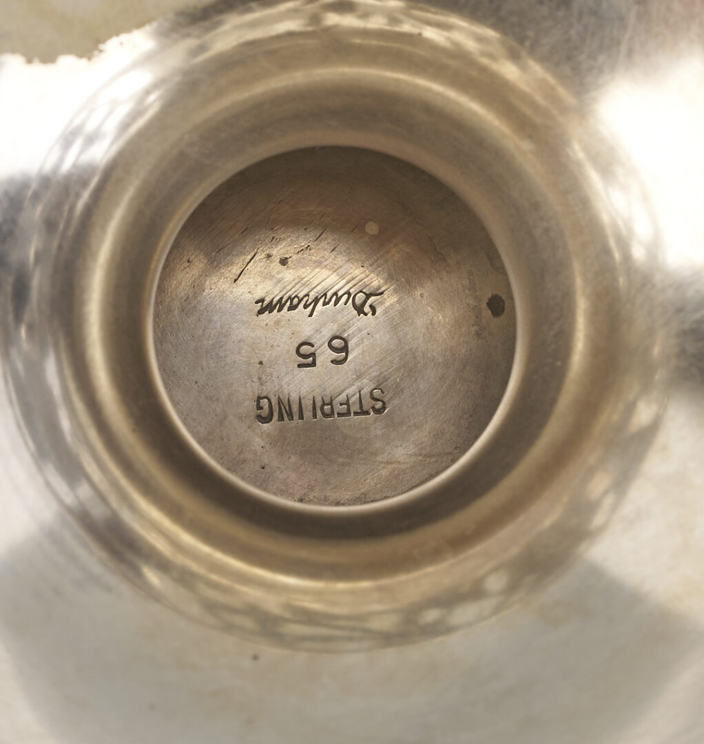 Lot 293: Pair of Durham Sterling Silver Tazzas