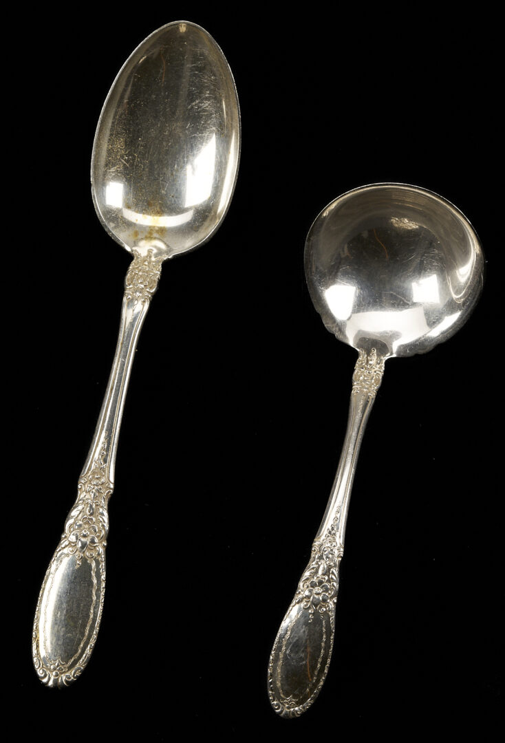 Lot 295: 61 pcs. Towle Old Mirror Sterling Flatware