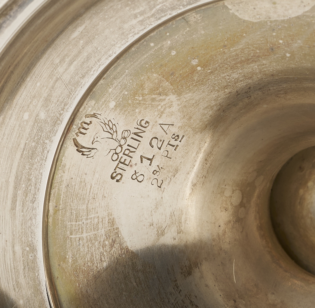 Lot 296: International Sterling 4 pc Tea Set and S/P Gallery Tray