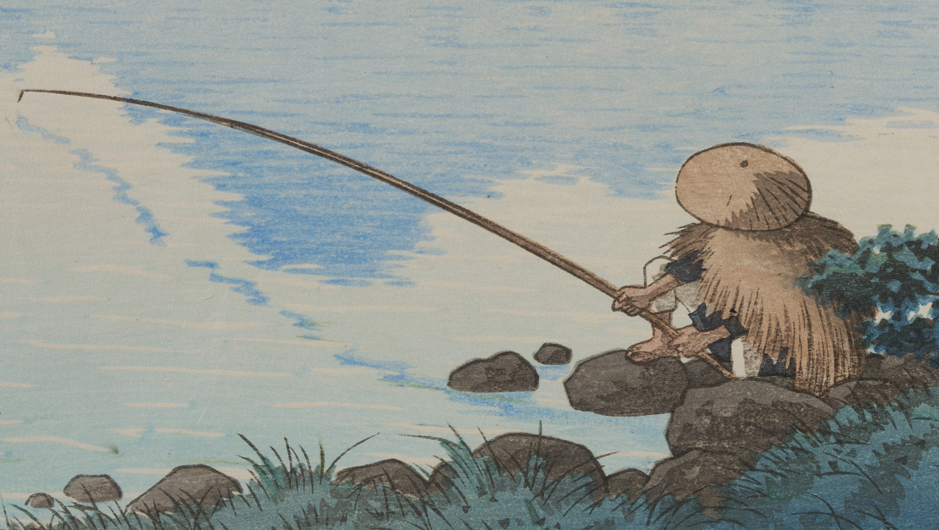 Lot 29: Hasui Japanese Woodblock Print, Lake Matsubara in Shinano Province