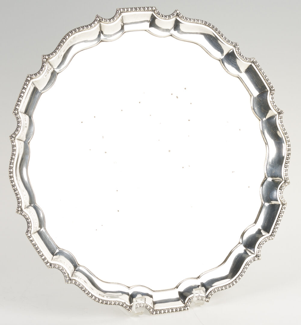 Lot 2: Chinese Export Silver Tray and Creamer