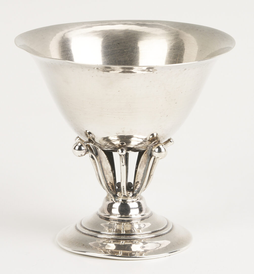 Lot 302: Georg Jensen Silver Goblets and Compote