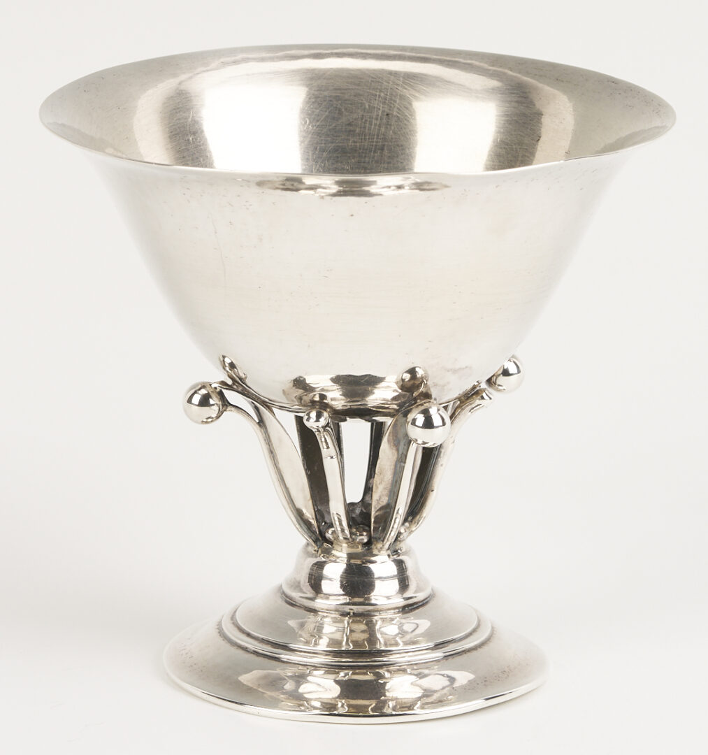 Lot 302: Georg Jensen Silver Goblets and Compote