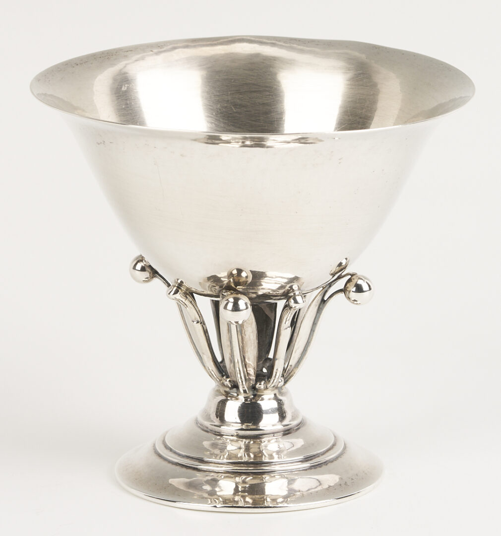 Lot 302: Georg Jensen Silver Goblets and Compote