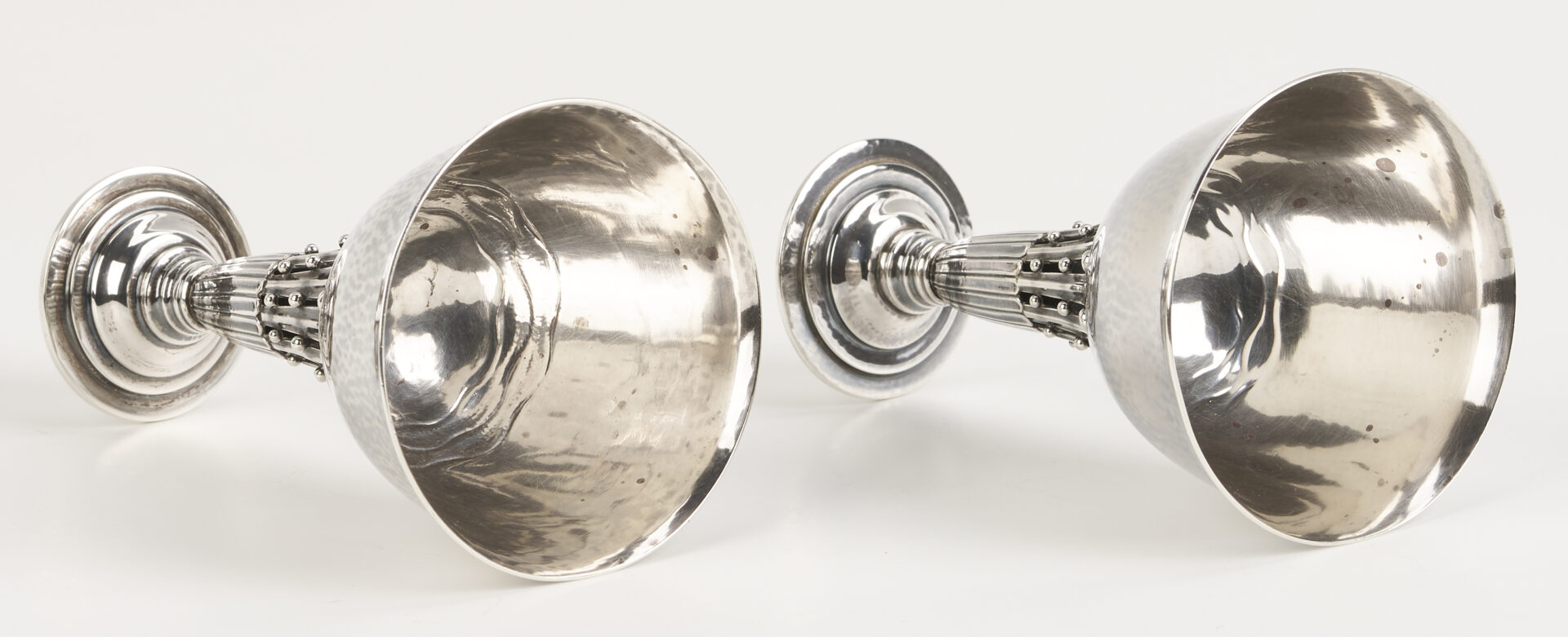 Lot 302: Georg Jensen Silver Goblets and Compote