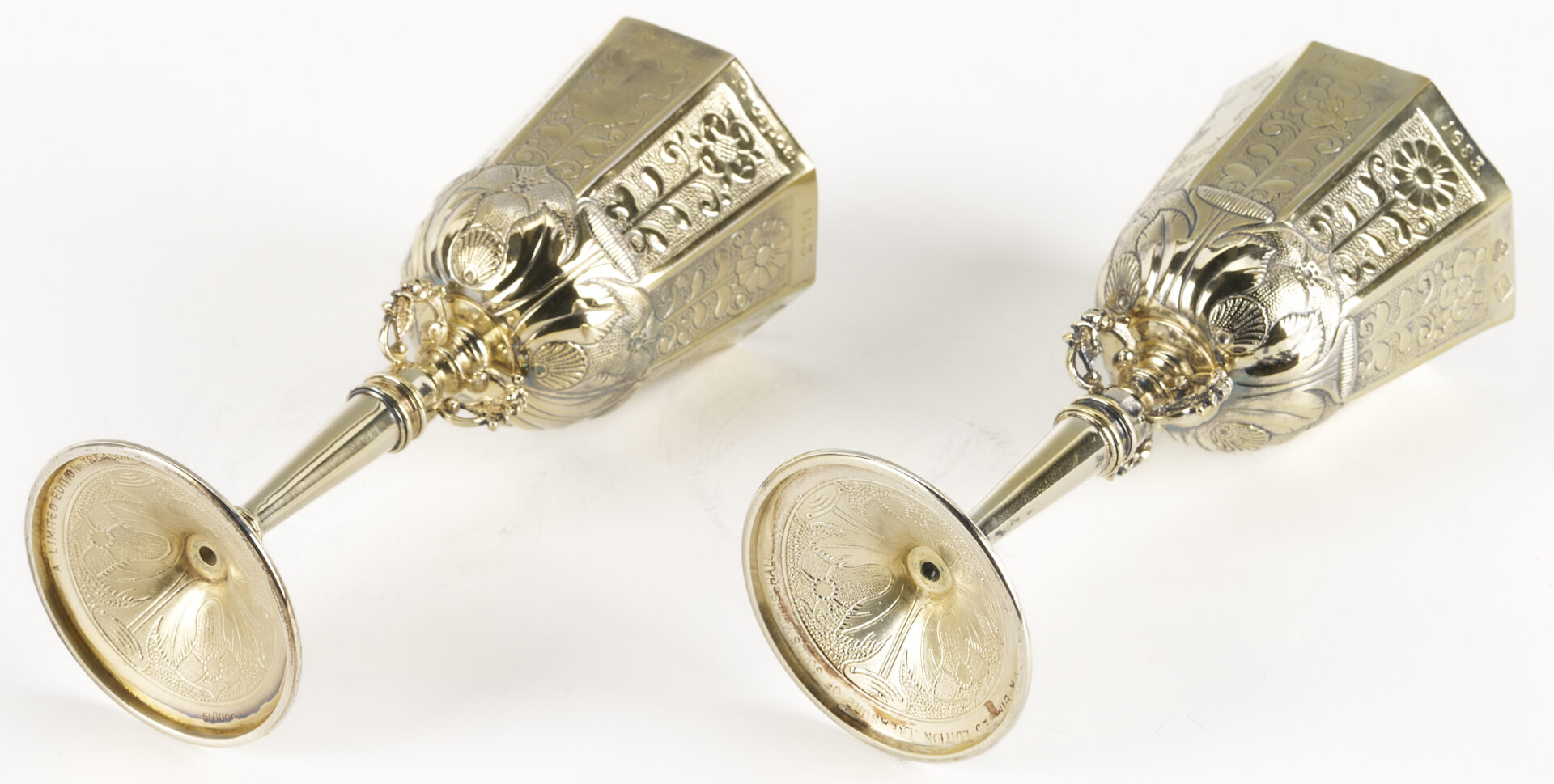 Lot 303: 2 Sterling Goblets, 17th C. Copleston Cup Replicas