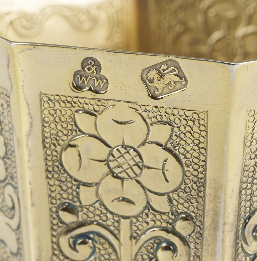 Lot 303: 2 Sterling Goblets, 17th C. Copleston Cup Replicas