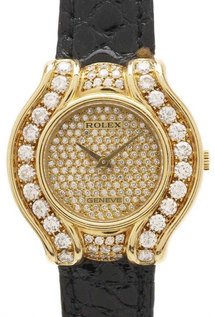 Lot 309: Ladies’ Cellini Style Rolex Watch w/ Diamond Face