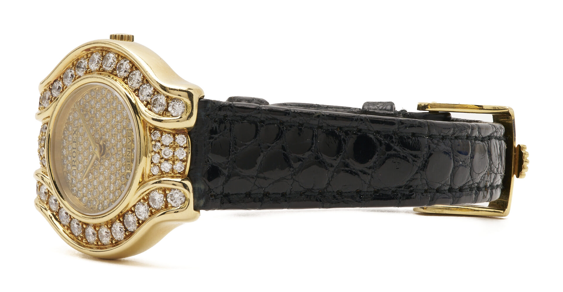 Lot 309: Ladies’ Cellini Style Rolex Watch w/ Diamond Face