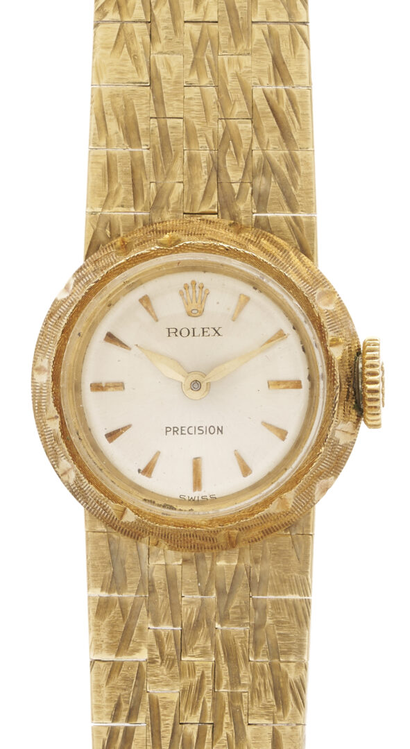 Lot 311: Ladies 18K Gold Rolex Chameleon Precision Wristwatch
