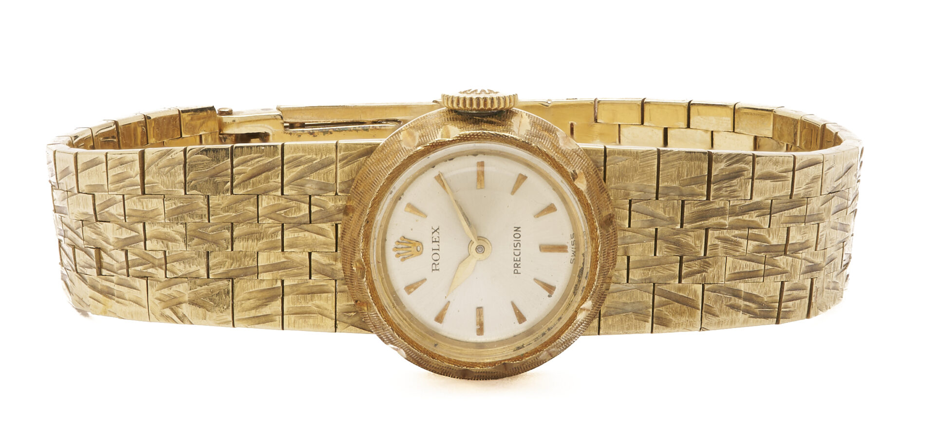 Lot 311: Ladies 18K Gold Rolex Chameleon Precision Wristwatch