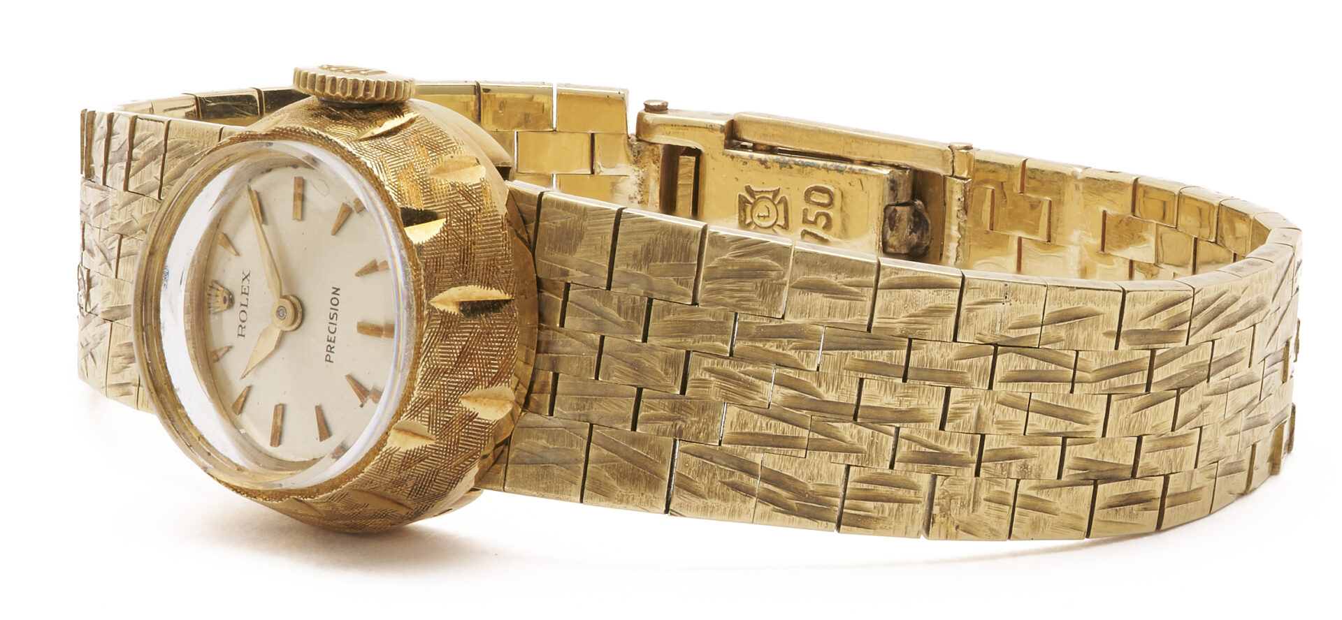 Lot 311: Ladies 18K Gold Rolex Chameleon Precision Wristwatch