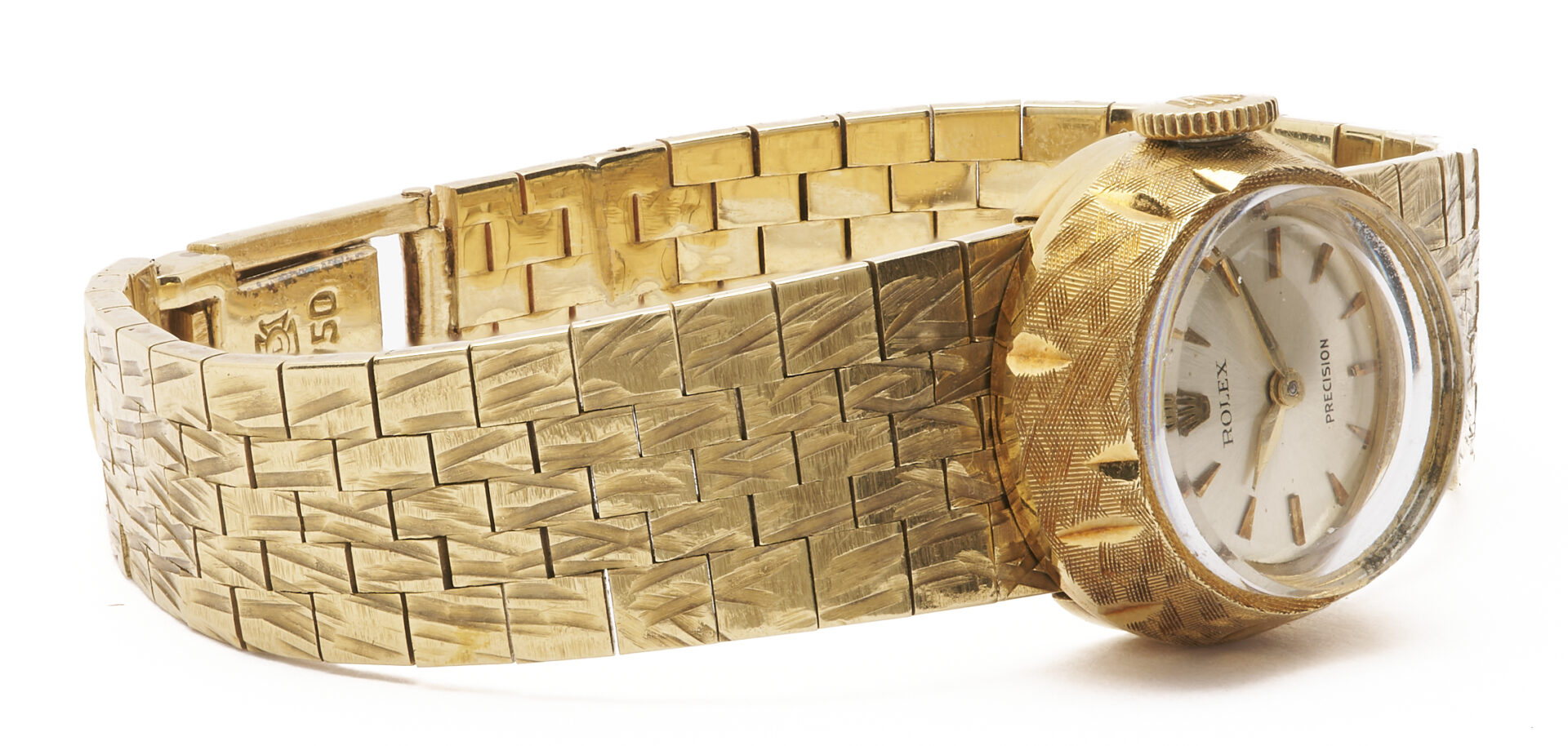 Lot 311: Ladies 18K Gold Rolex Chameleon Precision Wristwatch