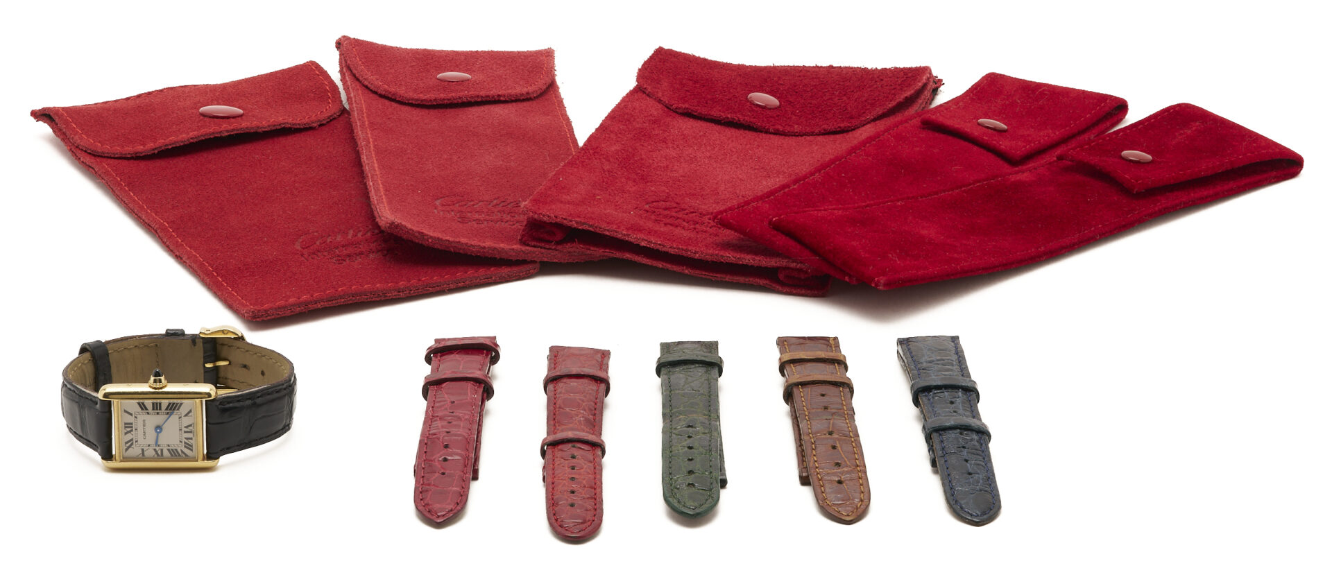 Lot 312: Ladies’ Cartier 18K Tank Watch