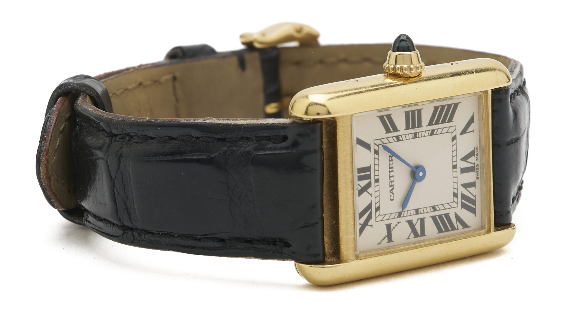 Lot 312: Ladies’ Cartier 18K Tank Watch