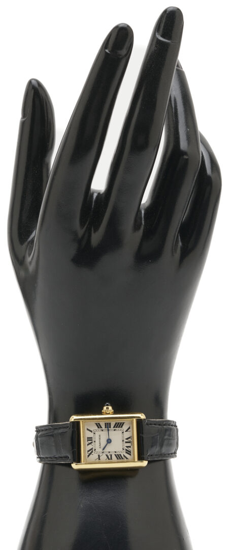 Lot 312: Ladies’ Cartier 18K Tank Watch