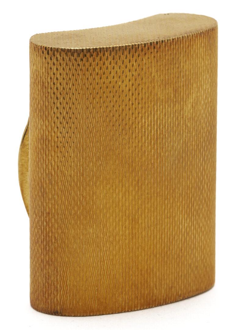 Lot 313: 18K Gold Snuff Box w/ Case, G. Nardi, Venice