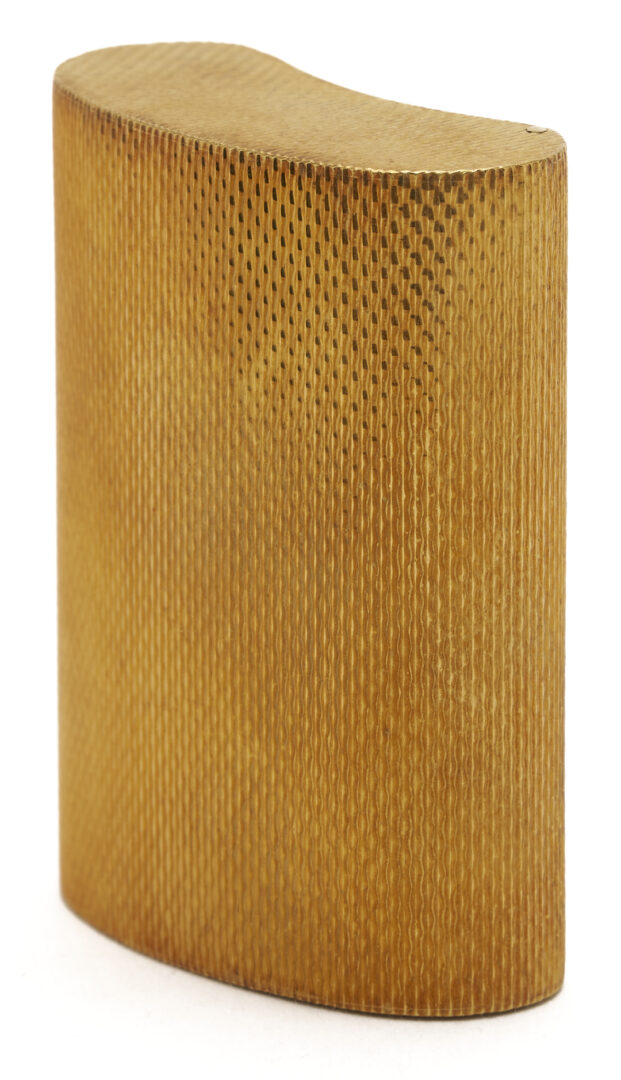 Lot 313: 18K Gold Snuff Box w/ Case, G. Nardi, Venice