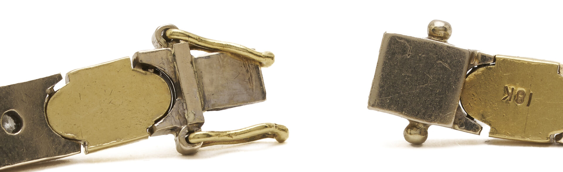 Lot 316: 18K Gold & Diamond X and O Bracelet