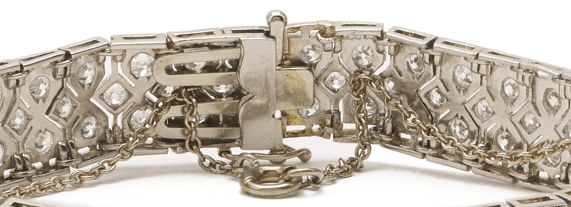 Lot 319: Platinum & Diamond Bracelet