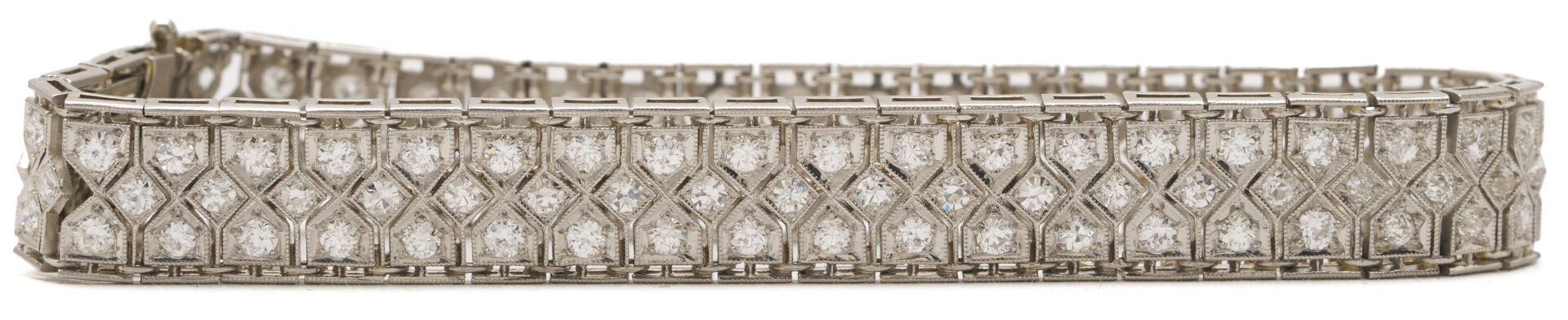 Lot 319: Platinum & Diamond Bracelet