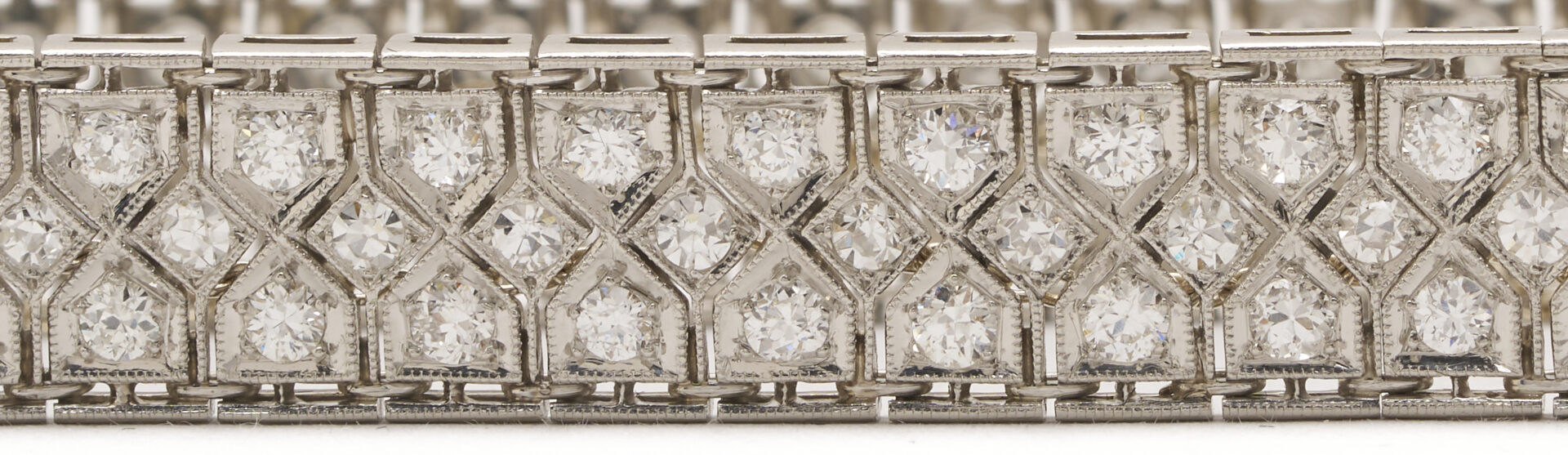Lot 319: Platinum & Diamond Bracelet