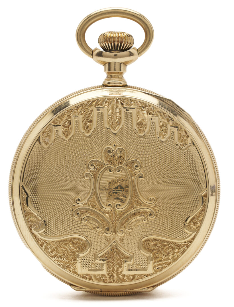 Lot 326: 14K Waltham Riverside Pocket Watch