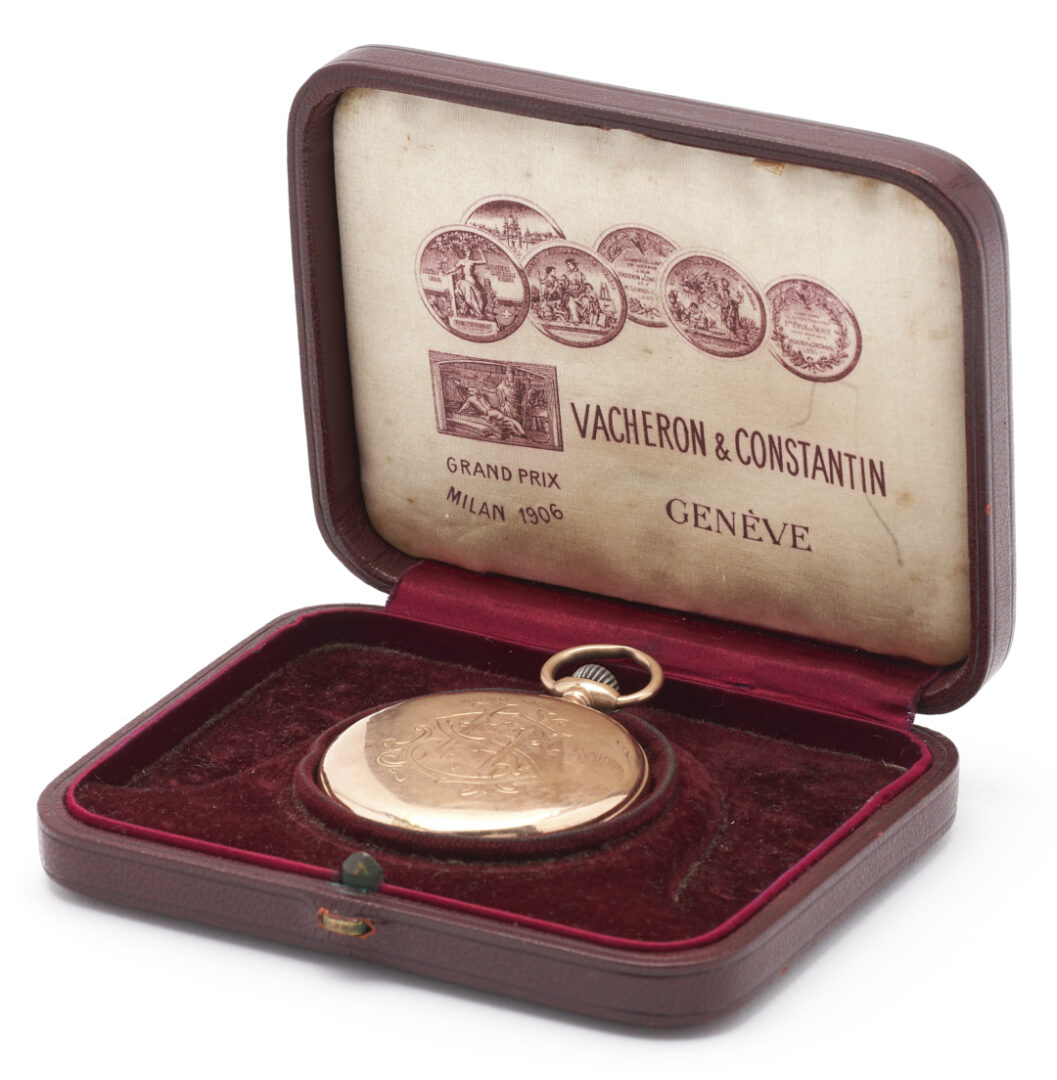 Lot 328: 1906 Vacheron & Constantin Milan Grand Prix 14K Pocket Watch