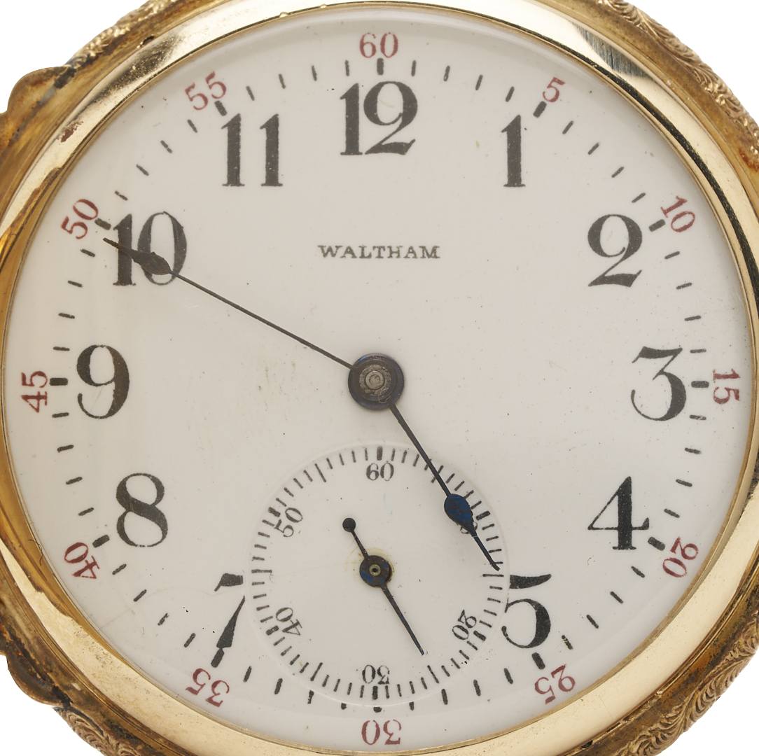 Lot 329: 14K Waltham Grade L Pocket Watch