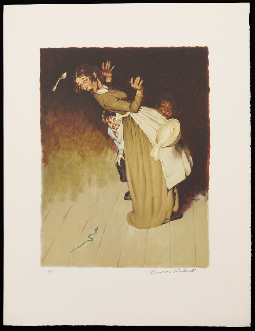 Lot 340: 8 Norman Rockwell Signed Lithographs, Huckleberry Finn Suite