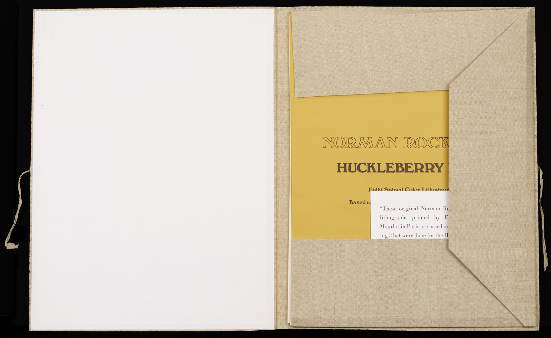 Lot 340: 8 Norman Rockwell Signed Lithographs, Huckleberry Finn Suite