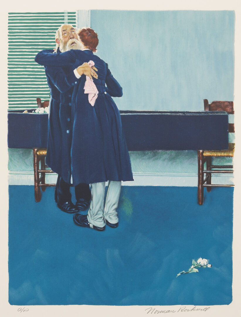 Lot 340: 8 Norman Rockwell Signed Lithographs, Huckleberry Finn Suite