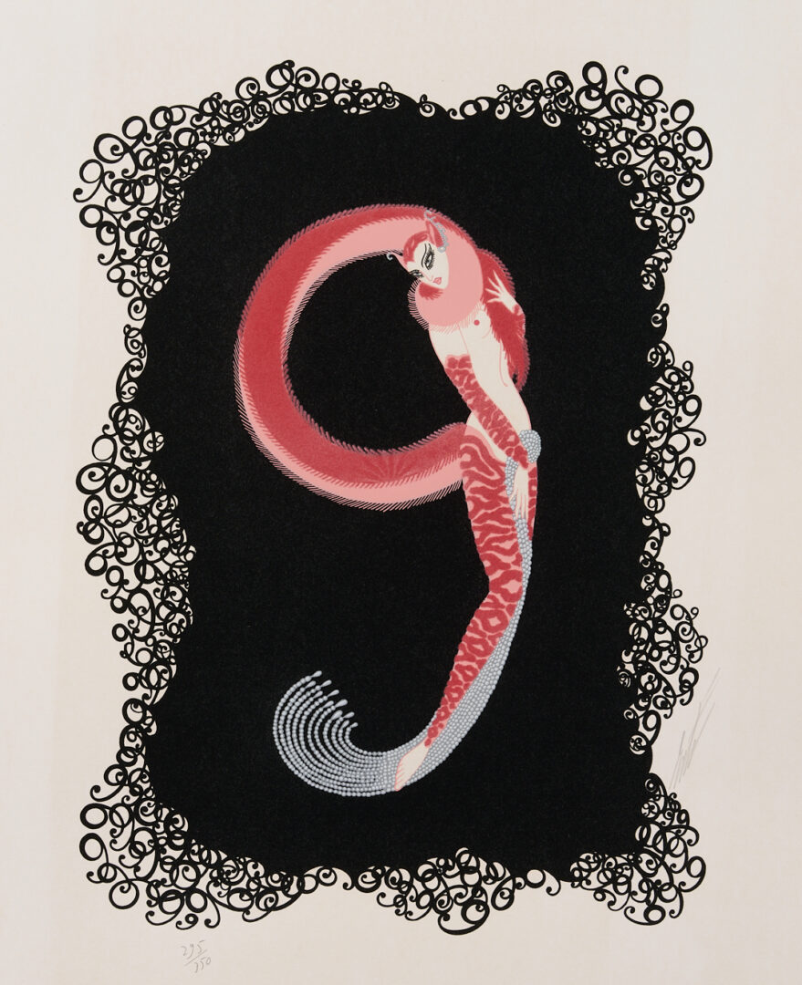 Lot 343: 10 Signed Erte Serigraphs, Numbers Suite