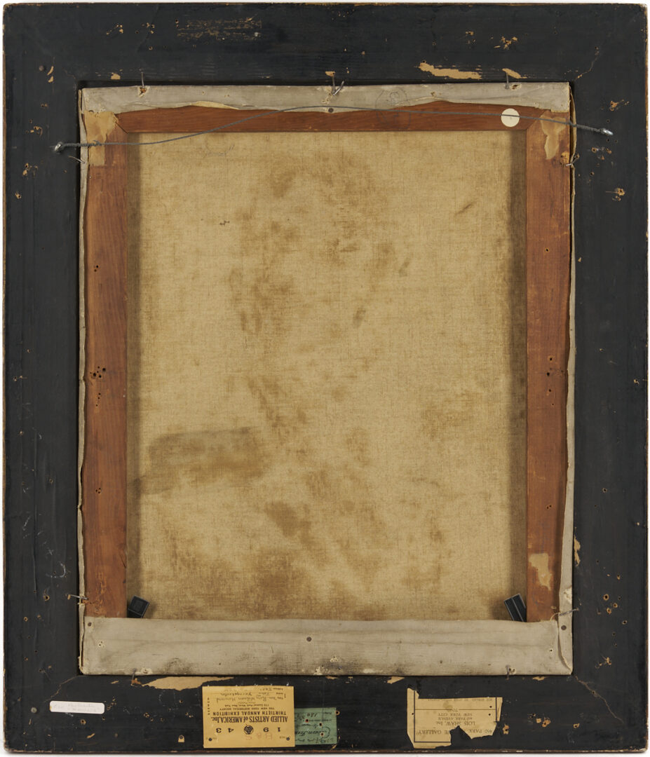 Lot 344: John Young Hunter Oil Portrait of Roy Howard, Exhibited