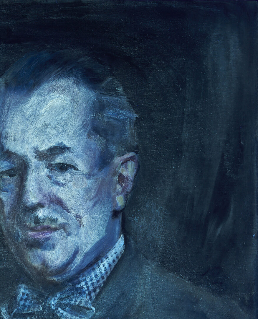 Lot 344: John Young Hunter Oil Portrait of Roy Howard, Exhibited