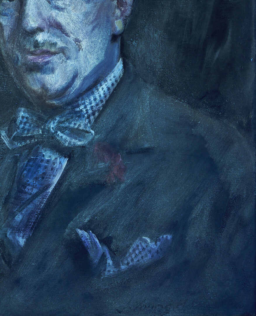 Lot 344: John Young Hunter Oil Portrait of Roy Howard, Exhibited