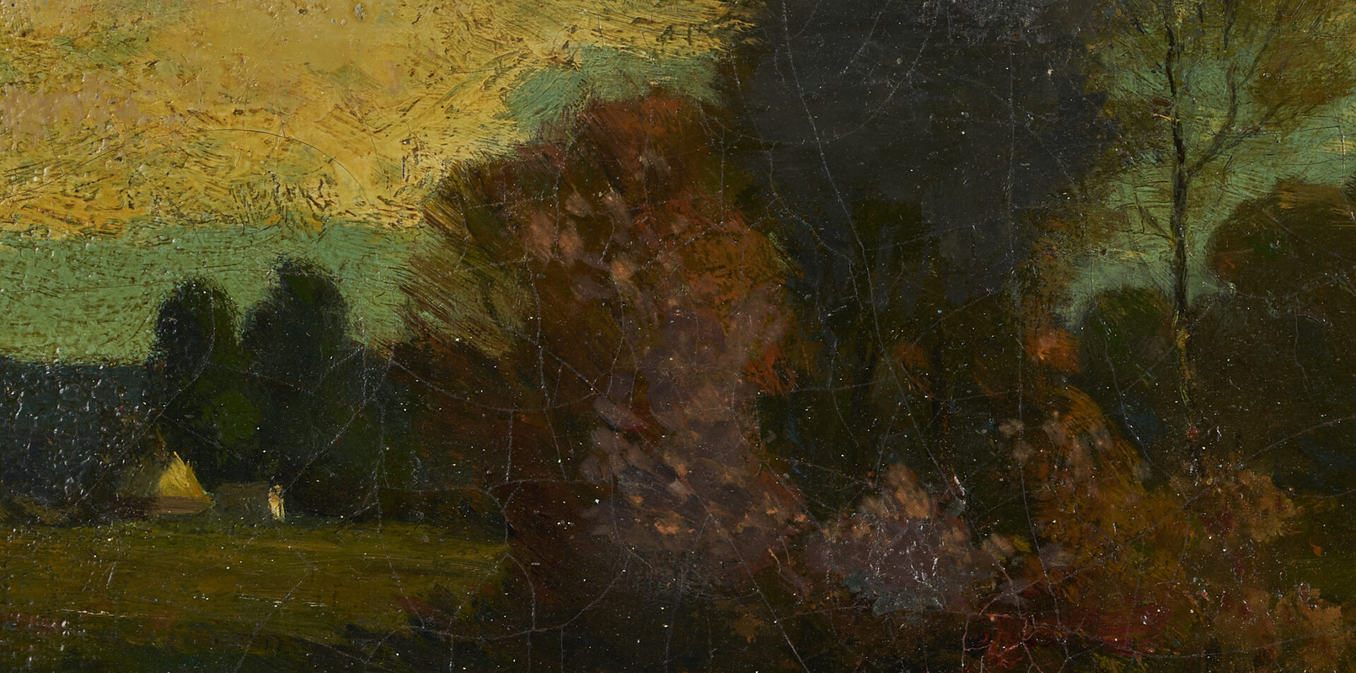 Lot 345: Julian Rix O/C Tonalist Landscape
