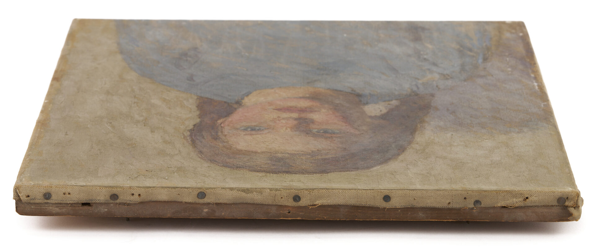 Lot 348: O/C Portrait of a Girl, Nancy Winslow Squire Hitch