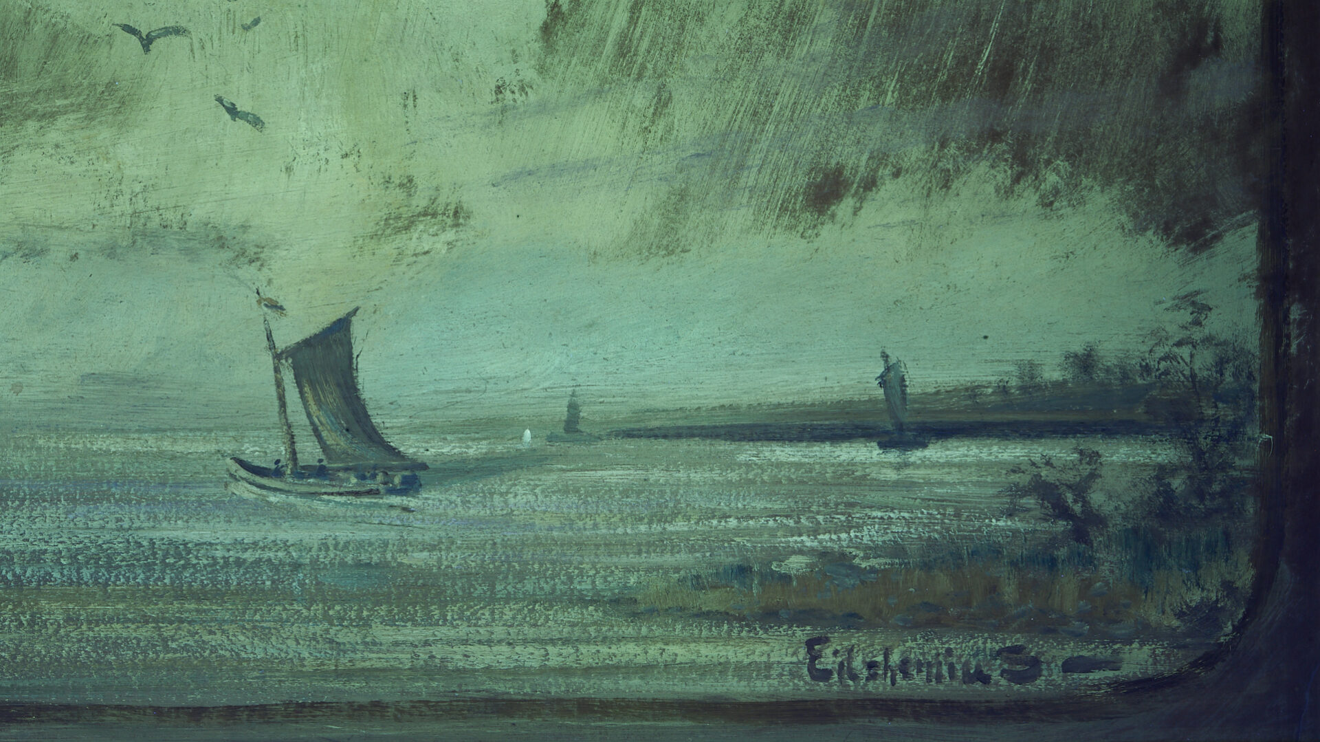 Lot 349: Louis Michael Eilshemius O/B Seascape